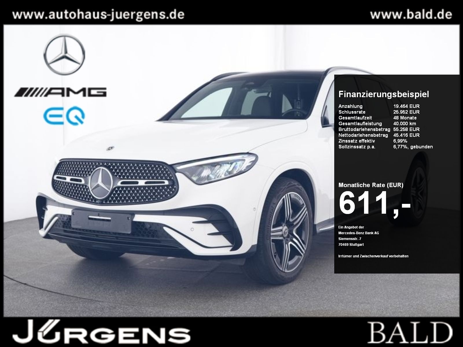 Mercedes-Benz GLC 300 d 4M AMG-Sport/Pano/AHK/Night/Distr/20'