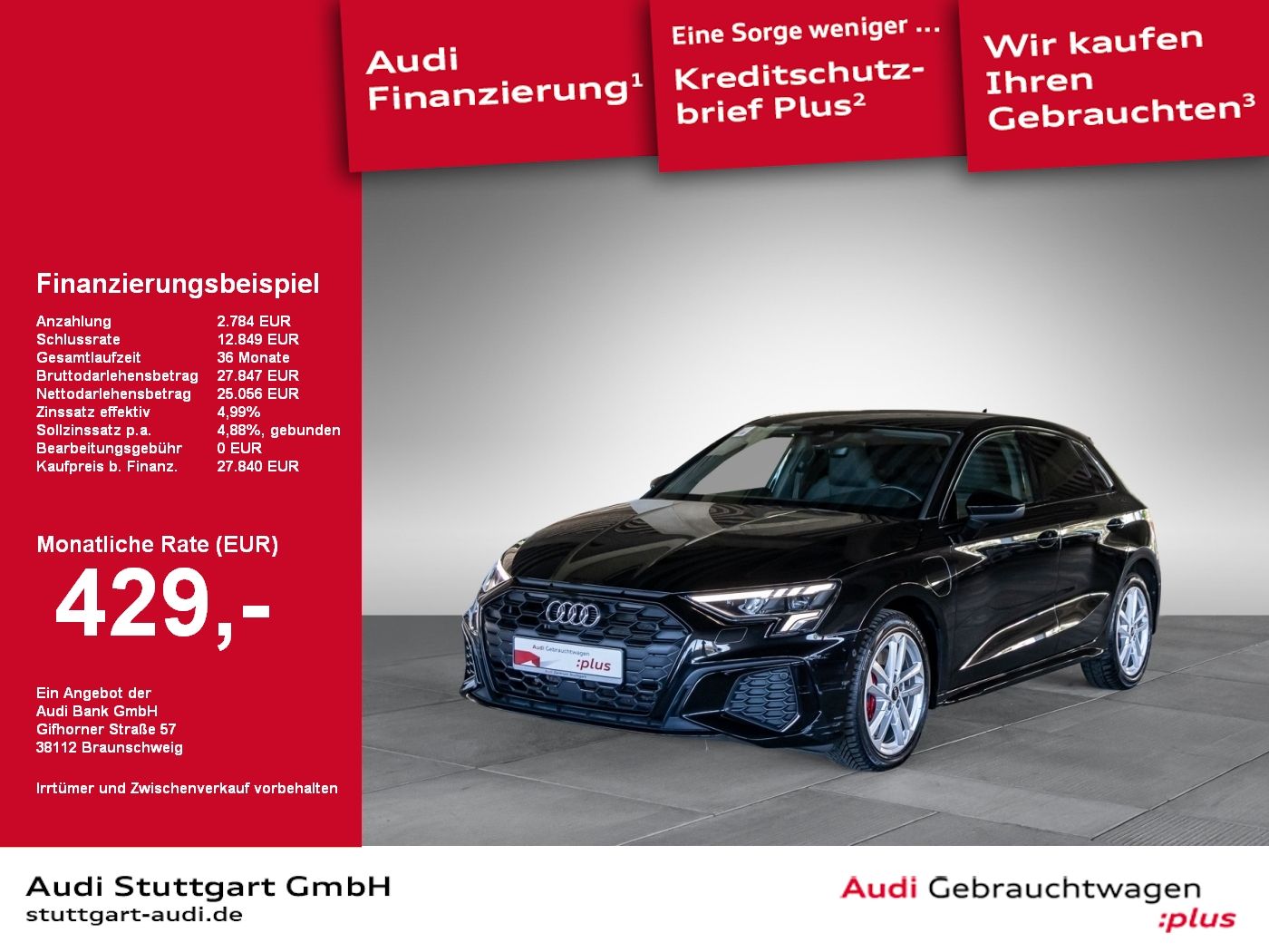 Audi A3 Sportback 45 TFSI e S line - Samsaru's Car Outlet