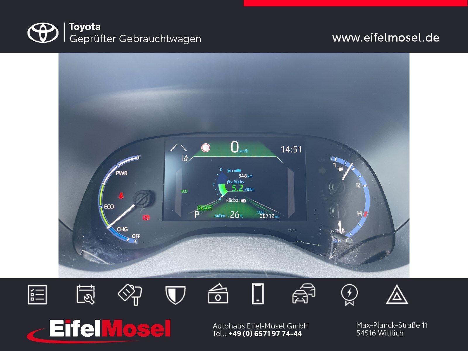 Toyota Yaris Cross 1.5 Hybrid TeamD - PDC - 1. Hd.