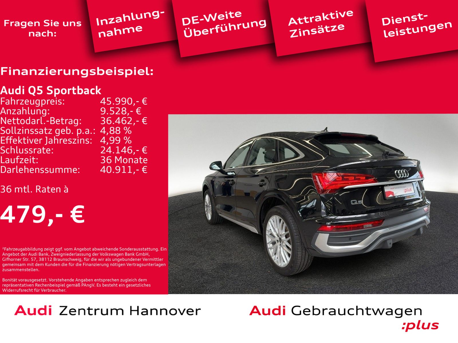 Audi Q5 Sportback 55 TFSIe qu. S line - Samsaru's Car Outlet