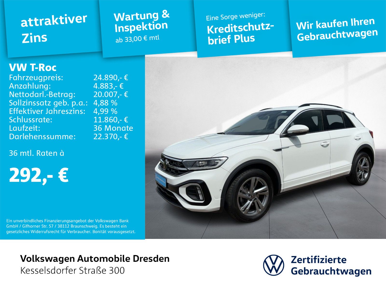 Volkswagen T-Roc 2.0 TDI R-Line - Samsaru's Car Outlet