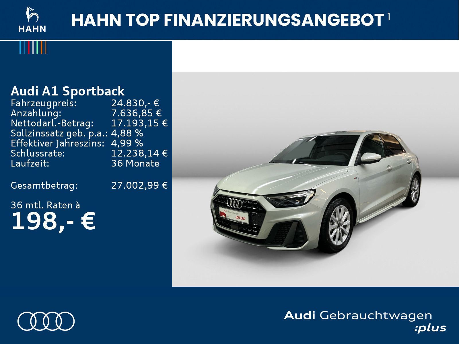 Audi A1 Sportback 25 TFSI S line Virtual Carplay LED