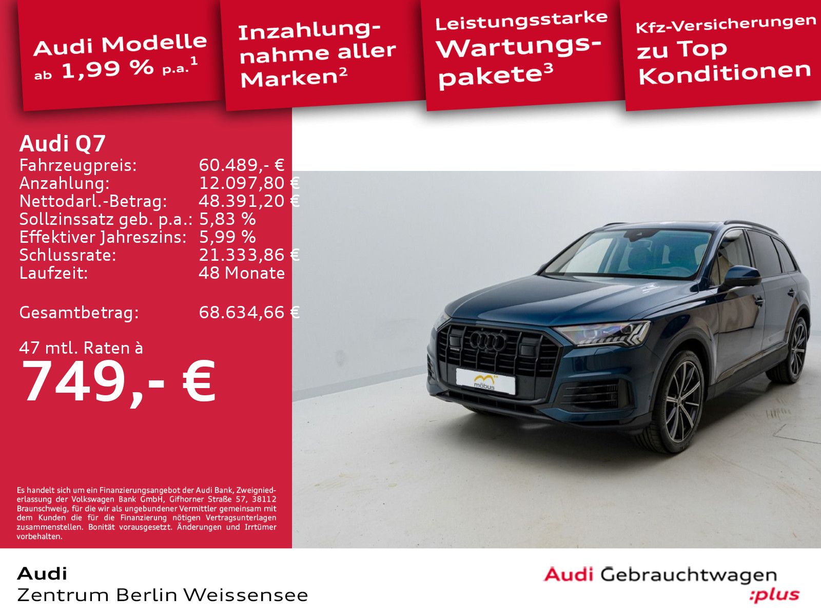 Audi Q7 55 TFSI TIPT*QUA*LED*360*HUD*STAND*LUFT*AHK**