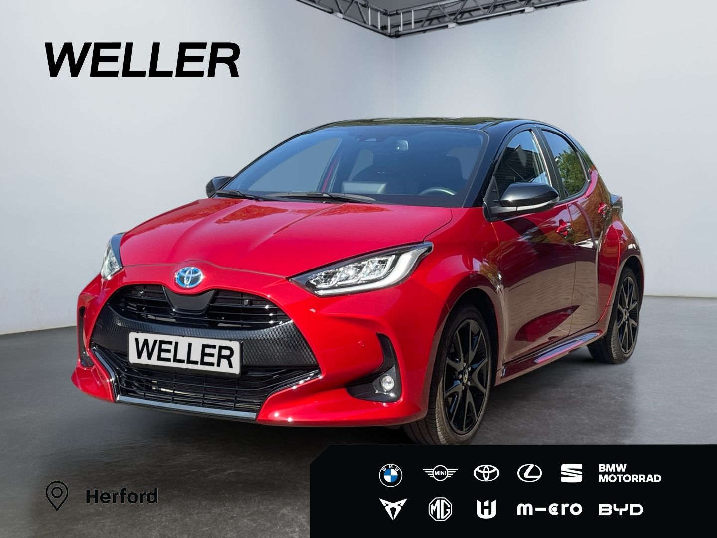 Toyota Yaris Hybrid 1.5 Style *LED*HUD*Navi*Teilleder*
