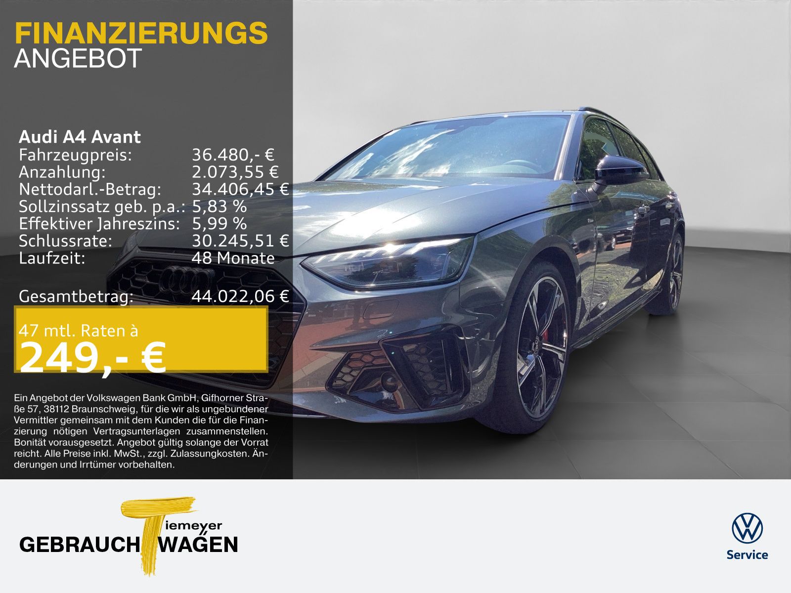 Audi A4 Avant 40 TFSI Q 2x S LINE MATRIX AHK LM19 KAM