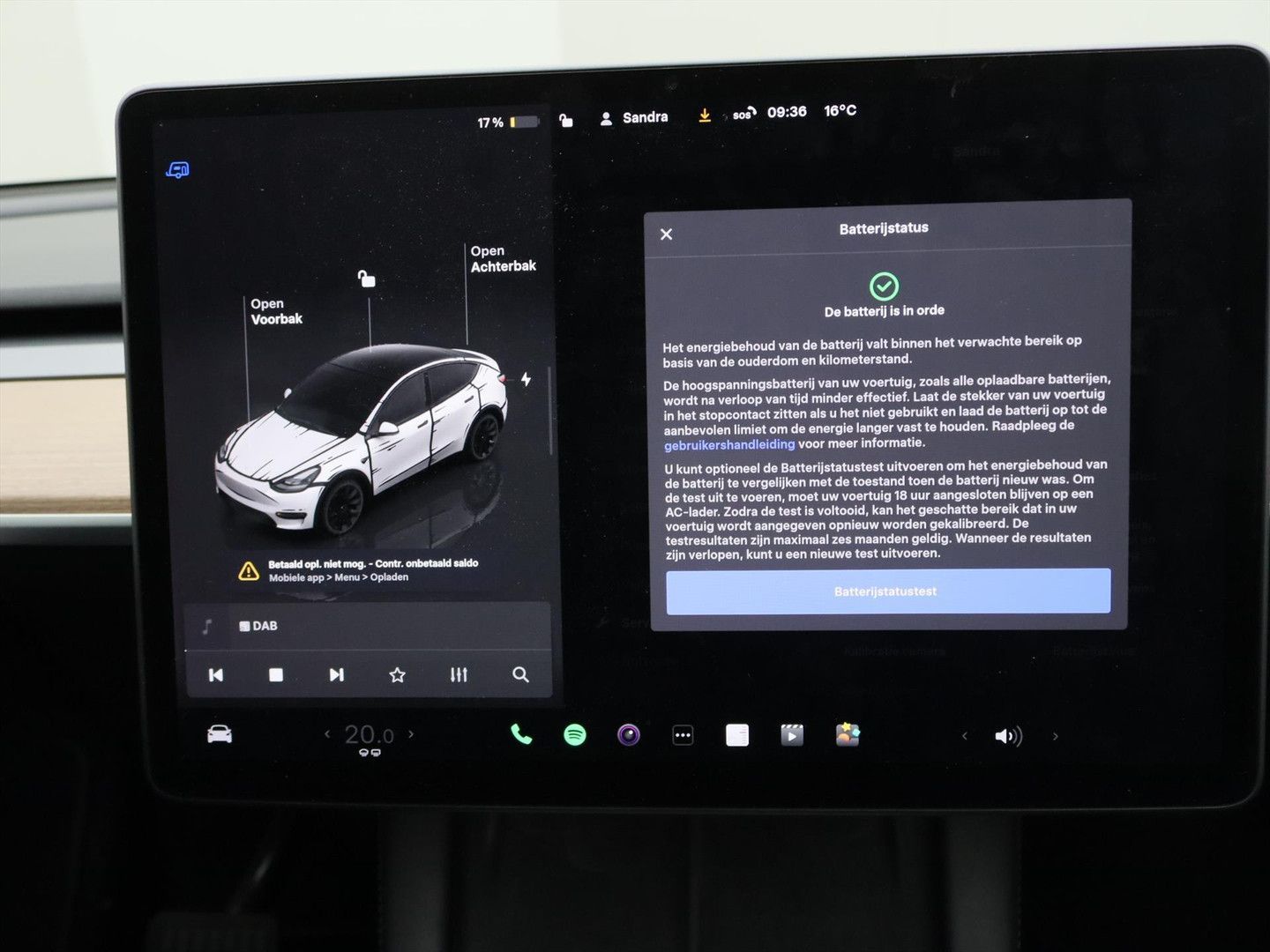 Tesla Model Y Long Range AWD 75kWh 351pk 93,7% SoH AMD