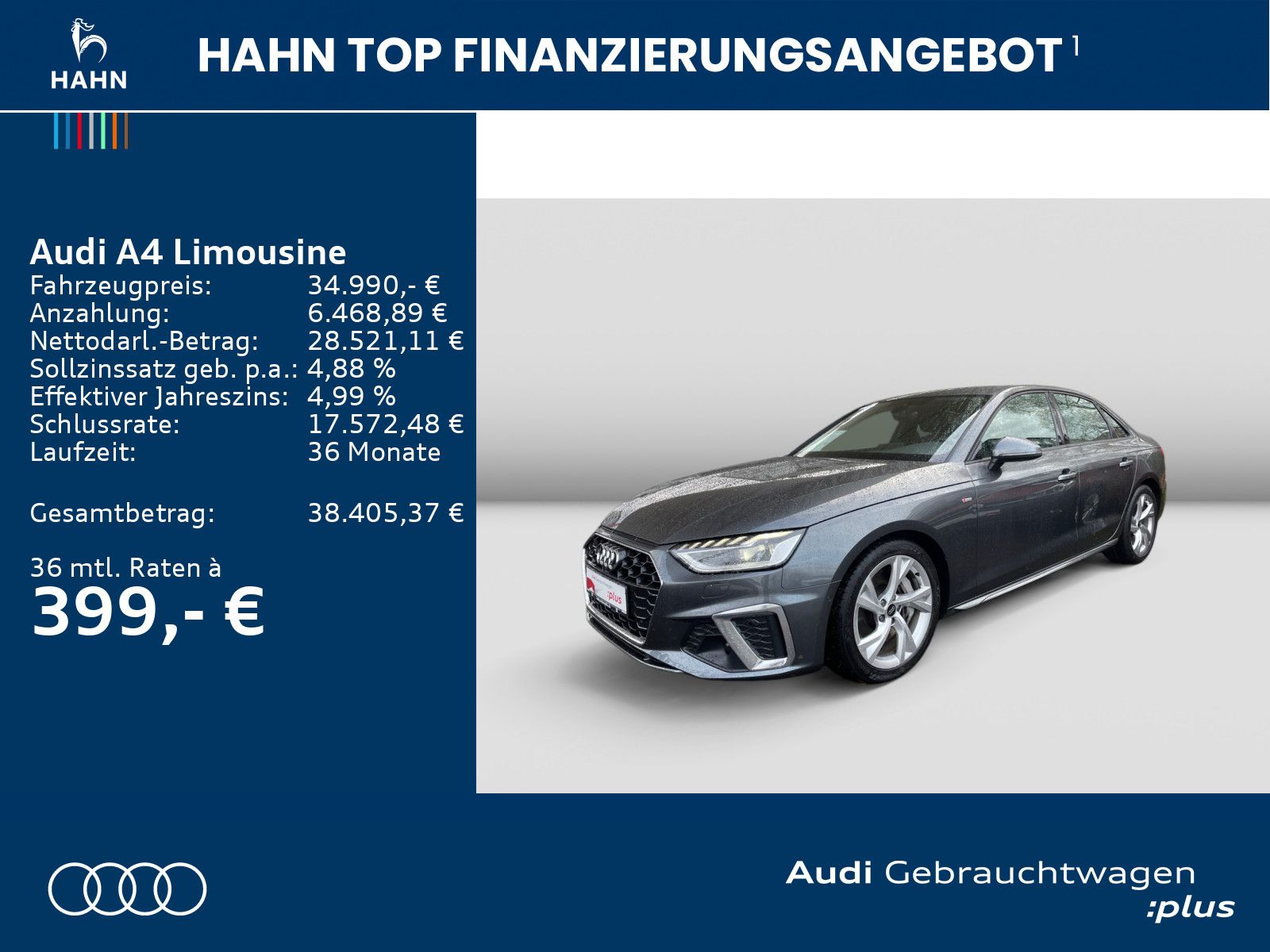 Audi A4 Limousine 50TDI quattro Tiptrc S-line Matrix