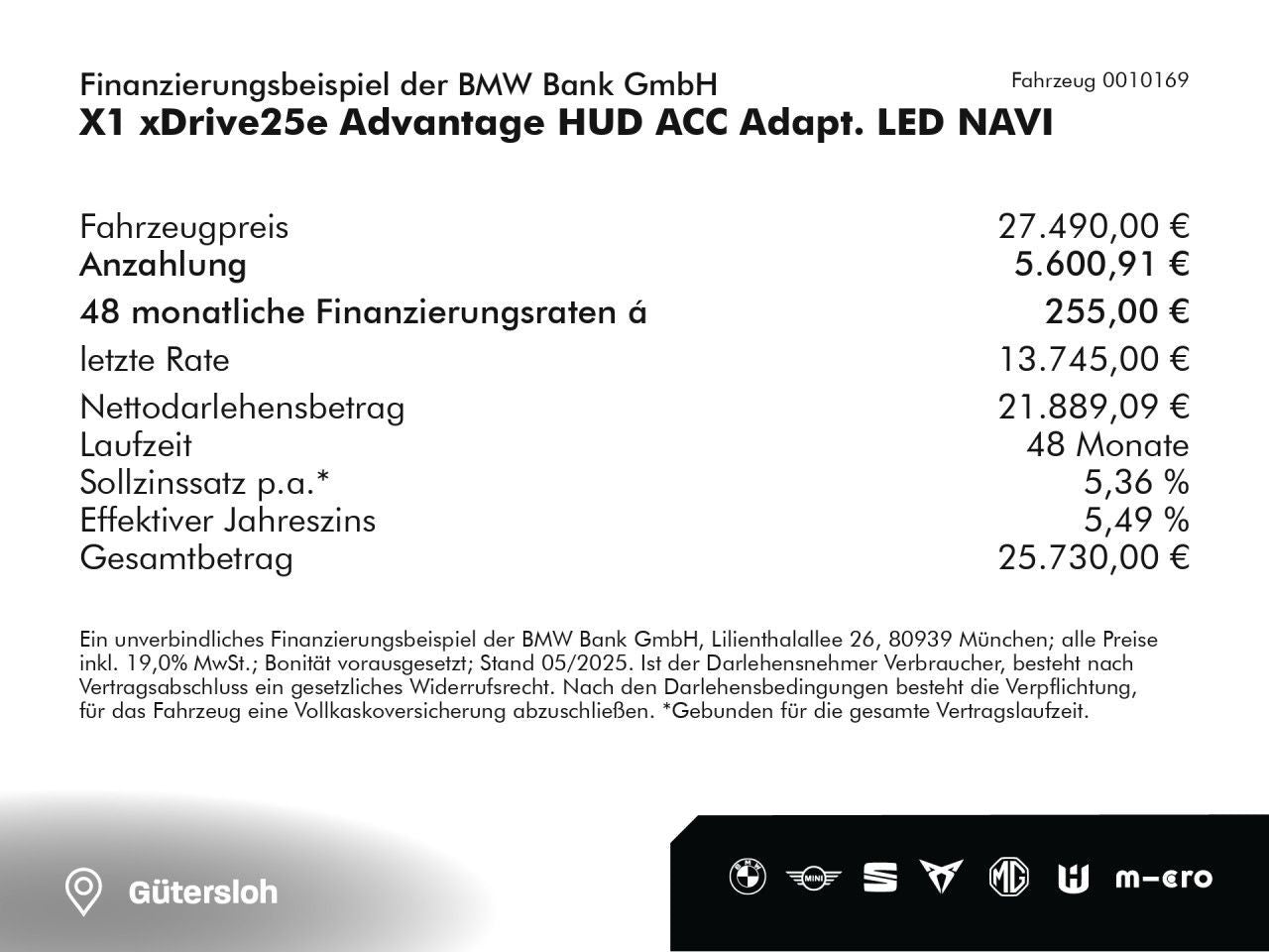 BMW X1 xDrive25e Advantage - Samsaru's Car Outlet