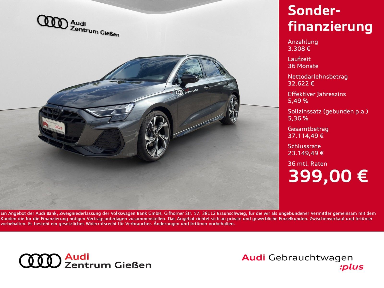 Audi A3 Sportback TFSI S line Black Navi LED Kamera