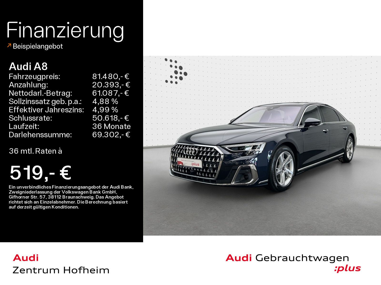 Audi A8 Lang 50 TDI qu - Samsaru's Car Outlet