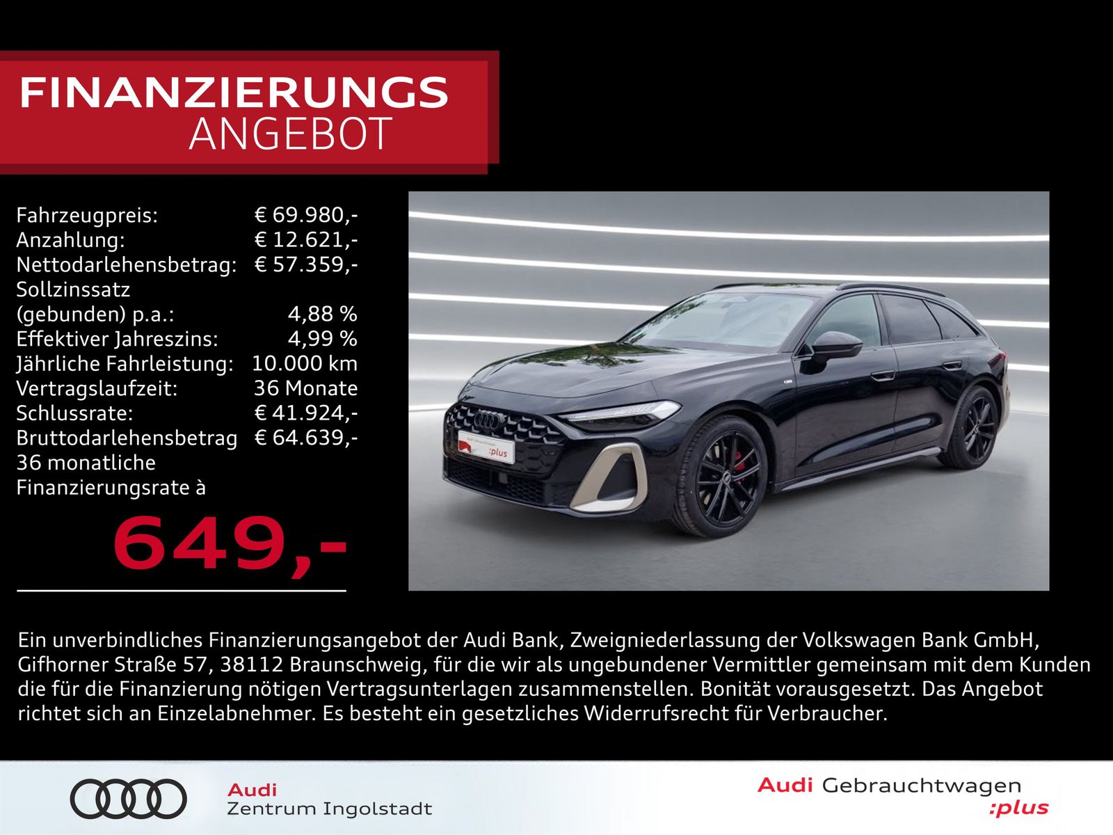 Audi A5 Avant TDI qu 2x S line MATRIX AHK HuD B&O 19"