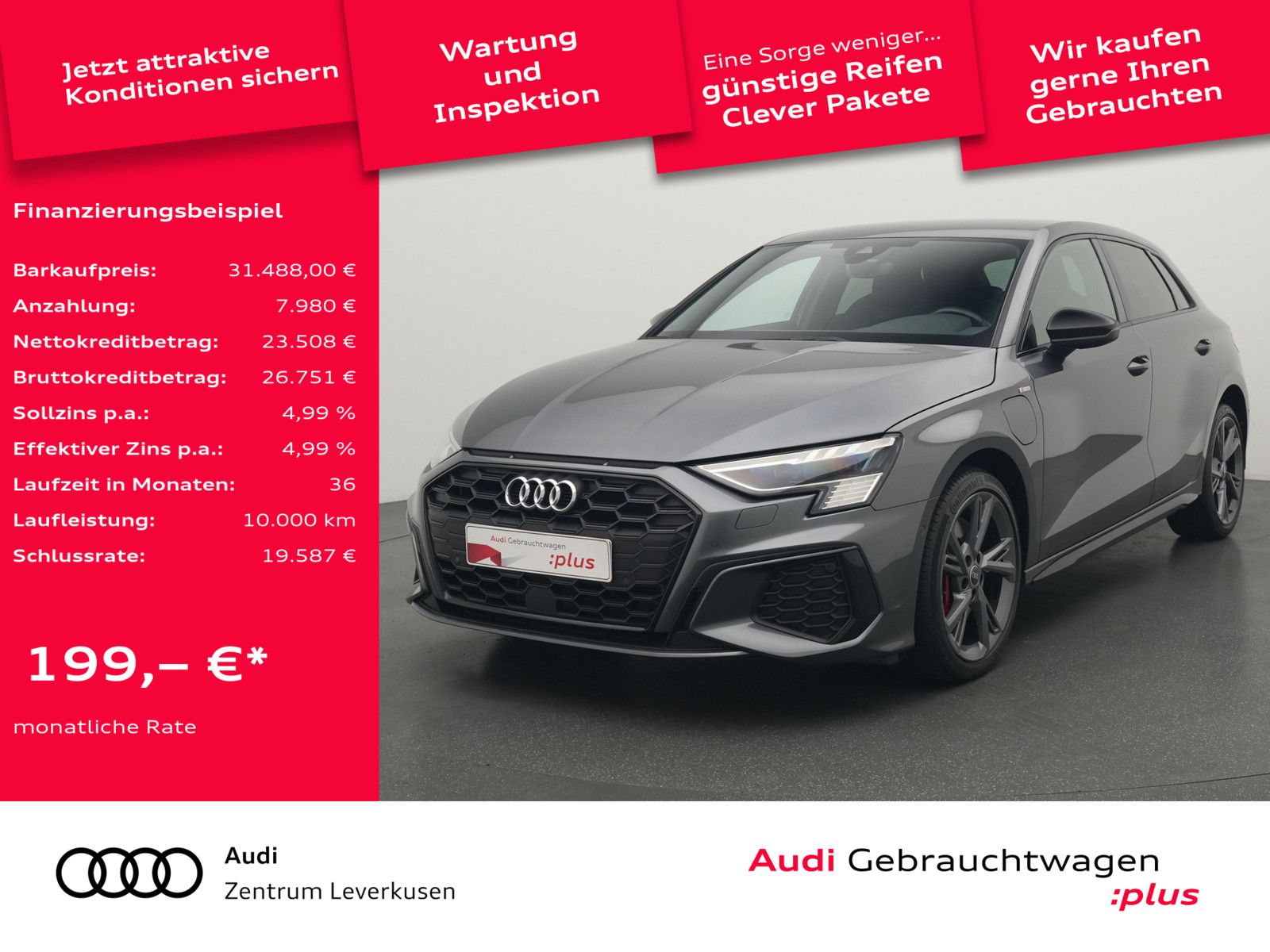Audi A3 Sportback e S line - Samsaru's Car Outlet