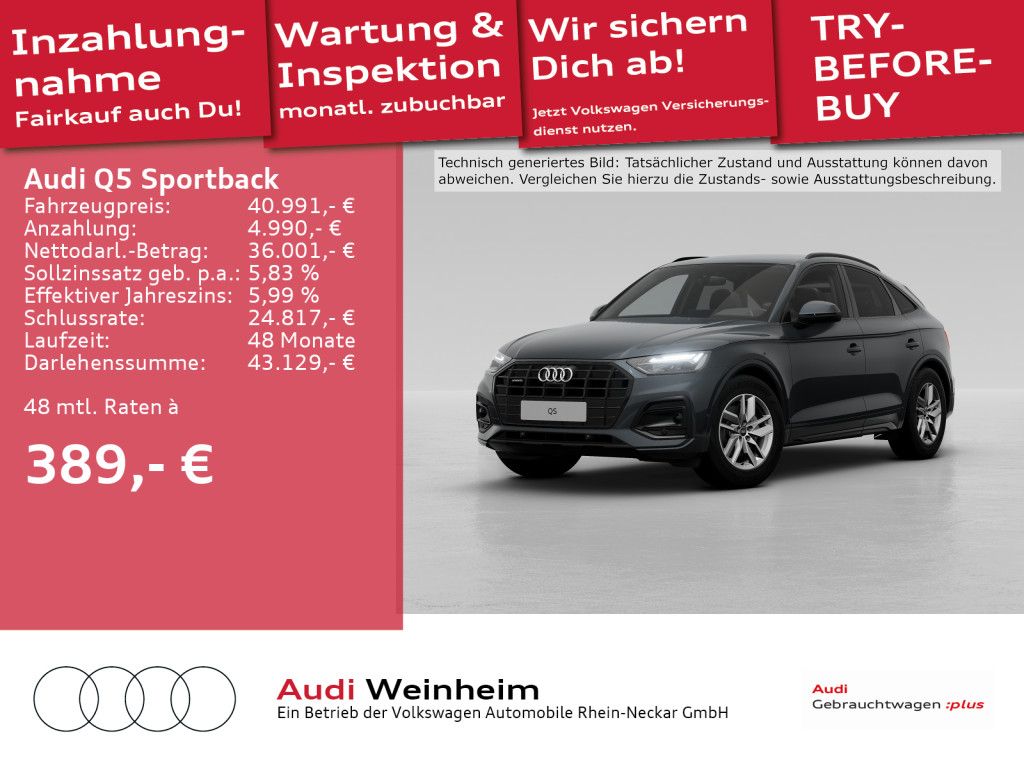 Audi Q5 Sportback 40 TDI quattro - Samsaru's Car Outlet