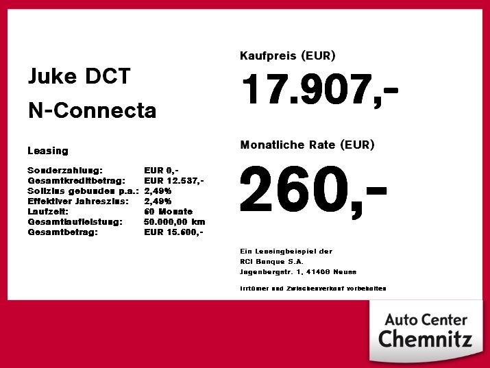 Nissan Juke DCT N-Connecta - Samsaru's Car Outlet