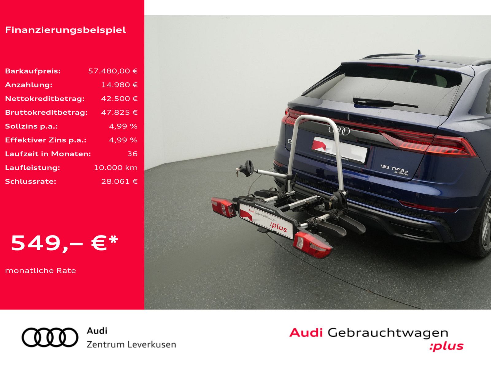 Audi Q8 e quattro S line MASSAGE B&O LUFT AHK LEDER