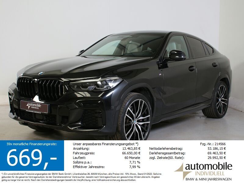 BMW X6 xDr 40dA M Sport Individal ACC H&K AHK 22Zoll