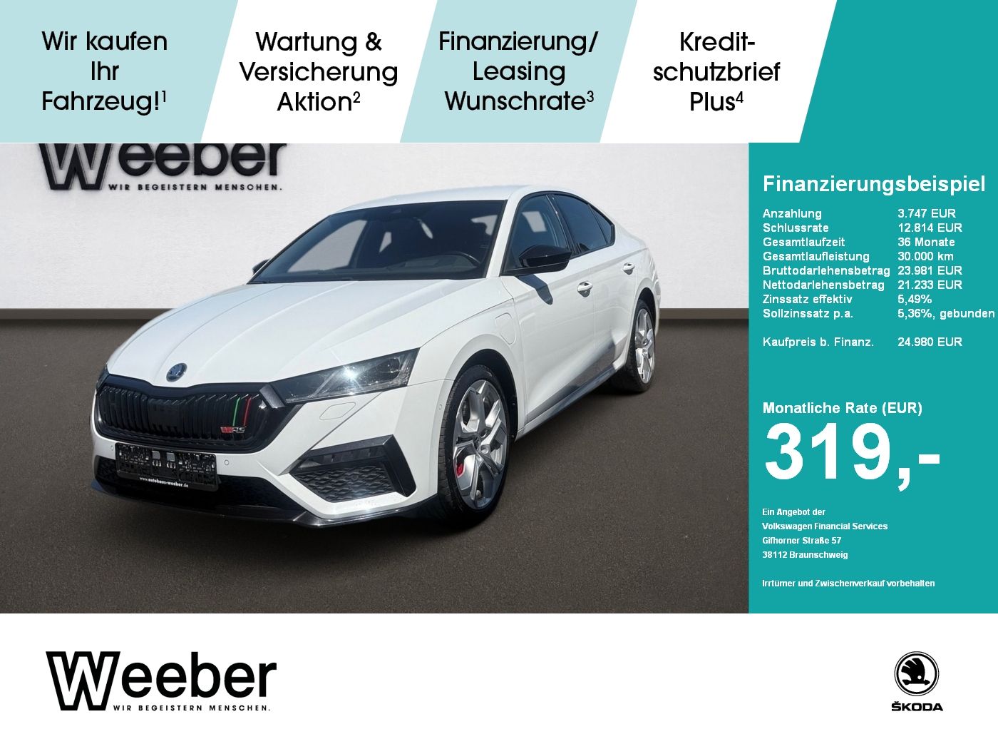 Skoda Octavia Lim. RS iV *NAVI*LED*CANTON*HUD*KAMERA*A