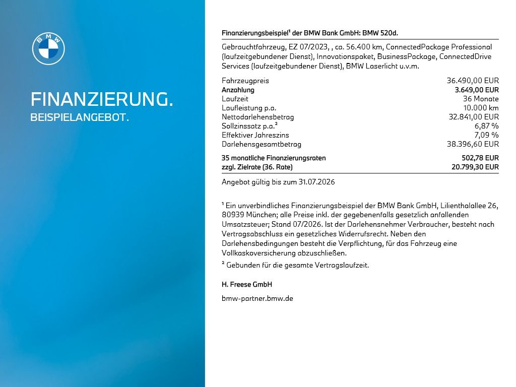 BMW 520d Touring Luxury Line Luxury Line | AHK Laser