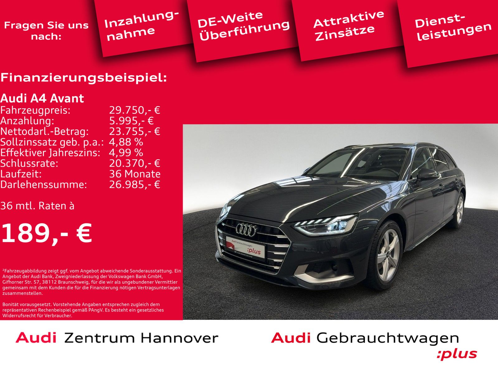 Audi A4 Avant advanced 35 TFSI - Samsaru's Car Outlet