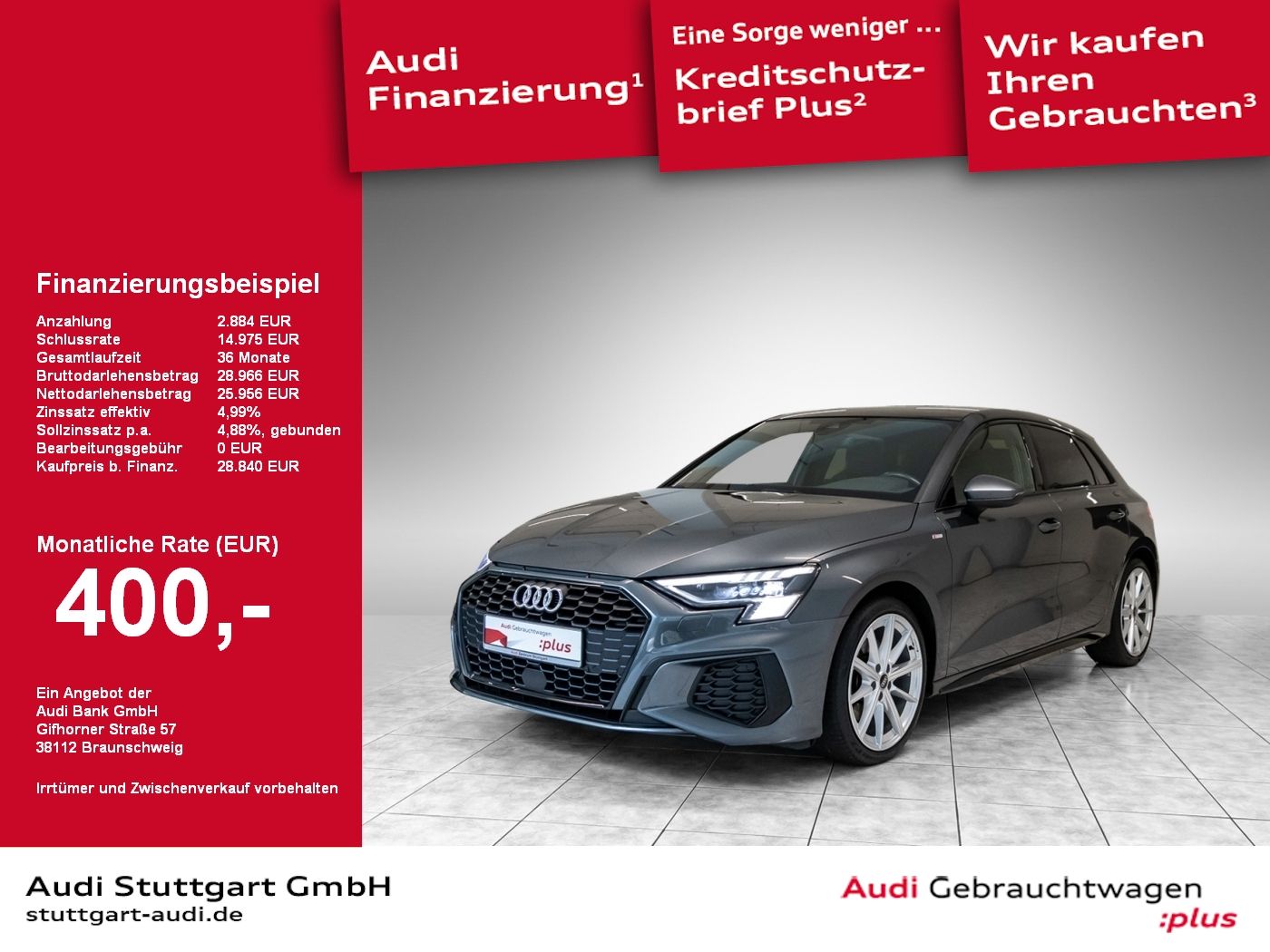 Audi A3 Sportback 35 TFSI S line - Samsaru's Car Outlet