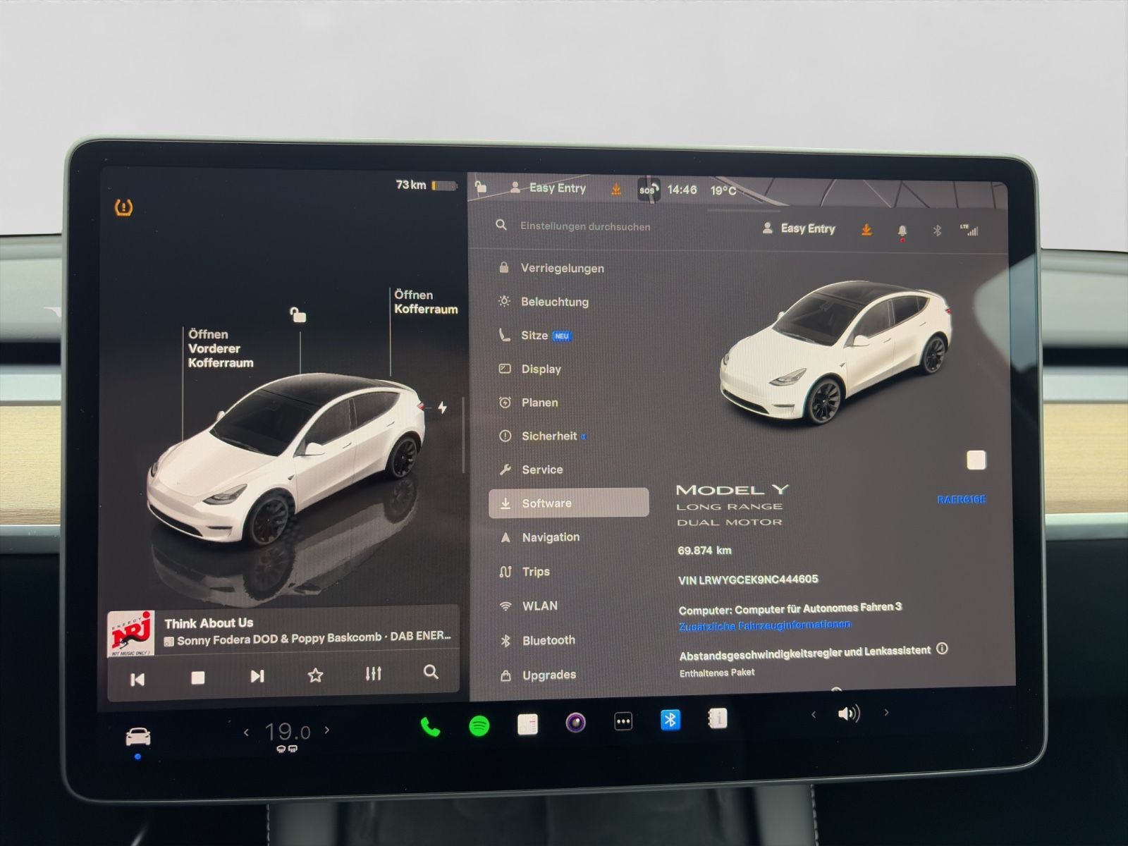 Tesla Model Y Long Range Dual AWD*Allwetter*1.Hand*AHK