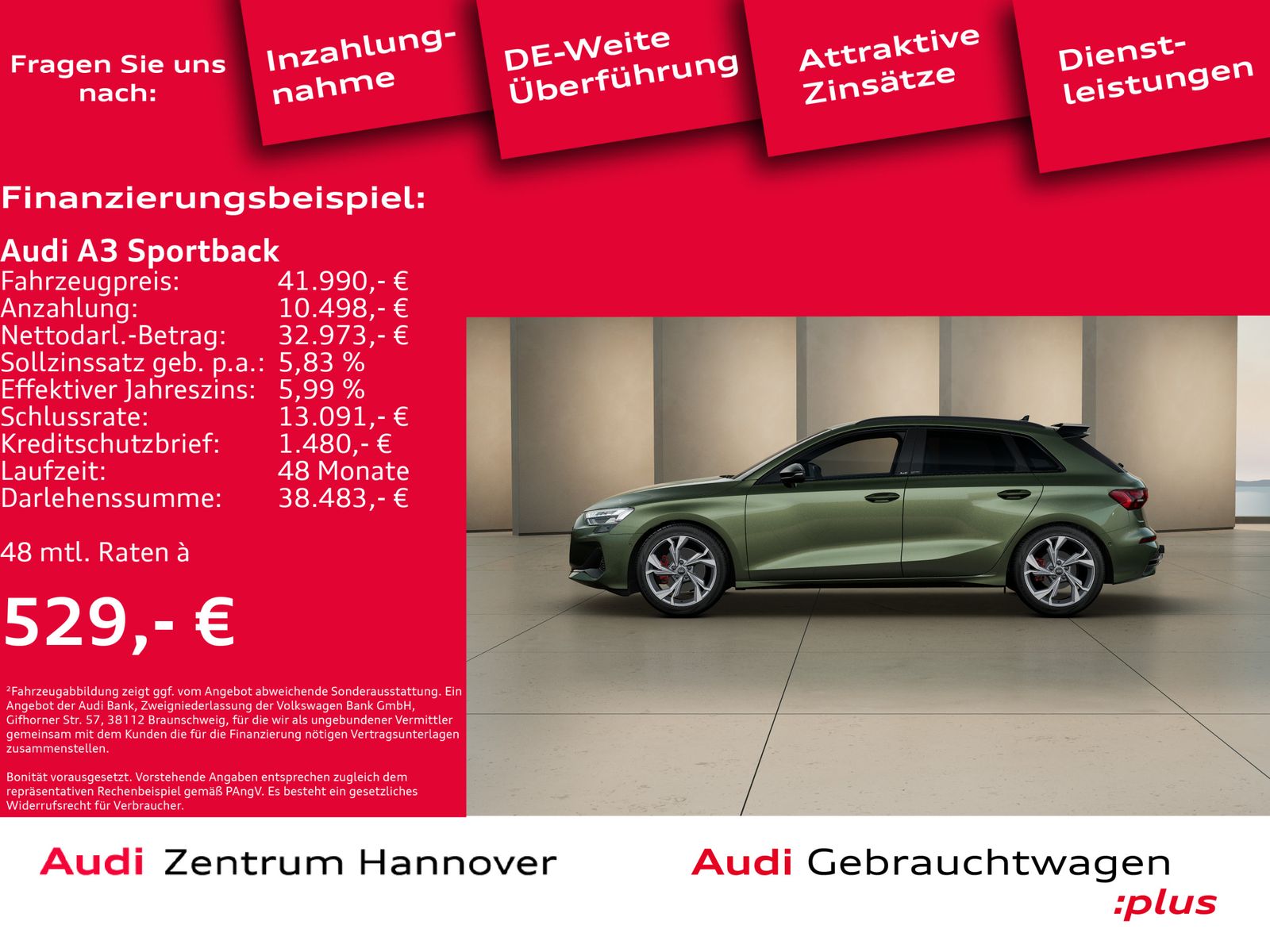 Audi A3 Sportback 35 TFSI advanced - Samsaru's Car Outlet