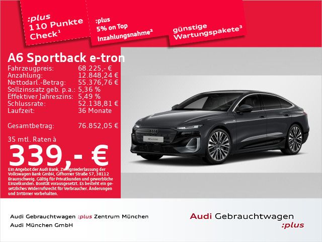 Audi A6 Sportback e-tron qu. S line Pano/Luftfed/B&O/