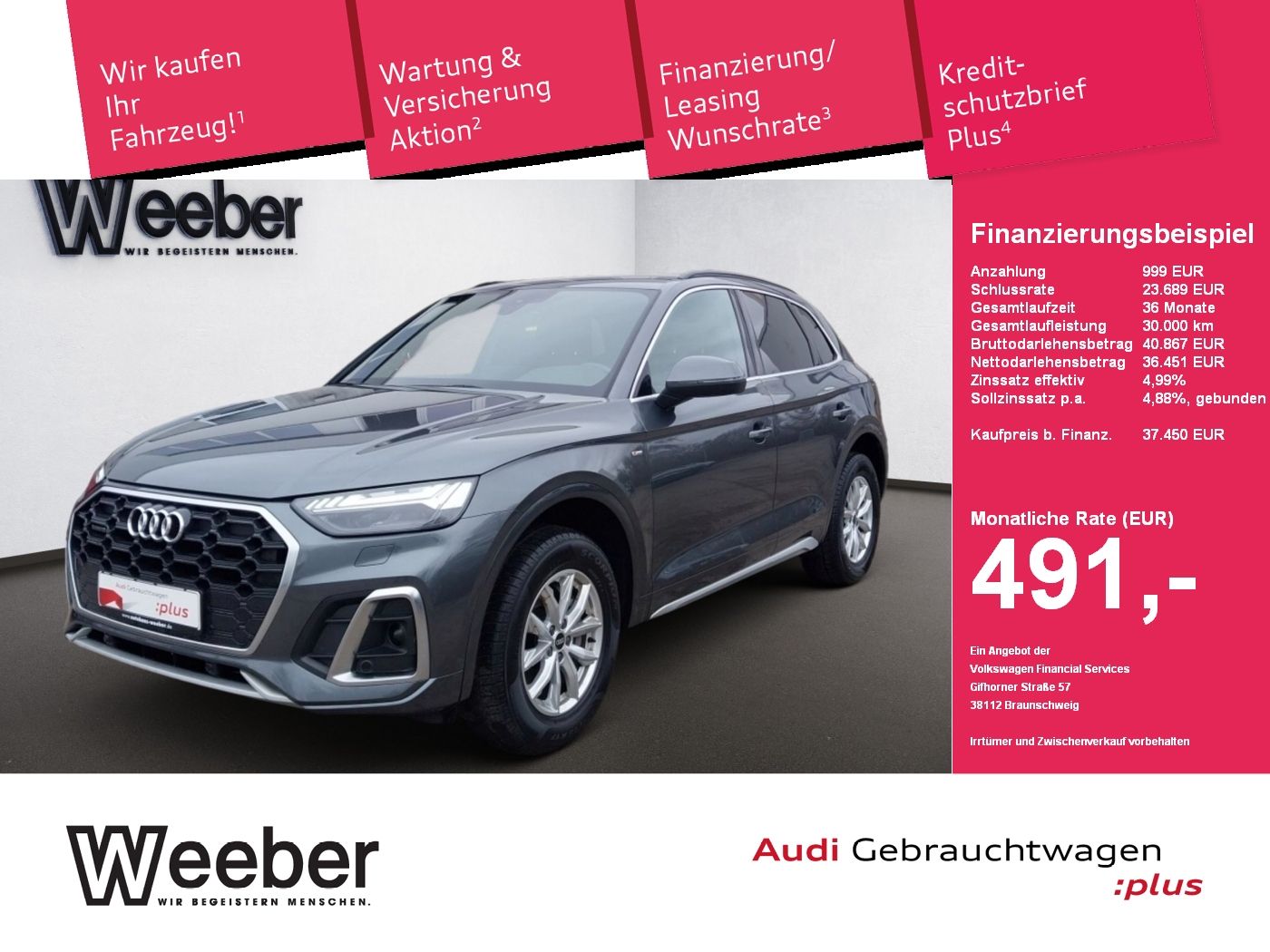 Audi Q5 quattro S line *AHK*APP CONNECT*MATRIX*NAVI*