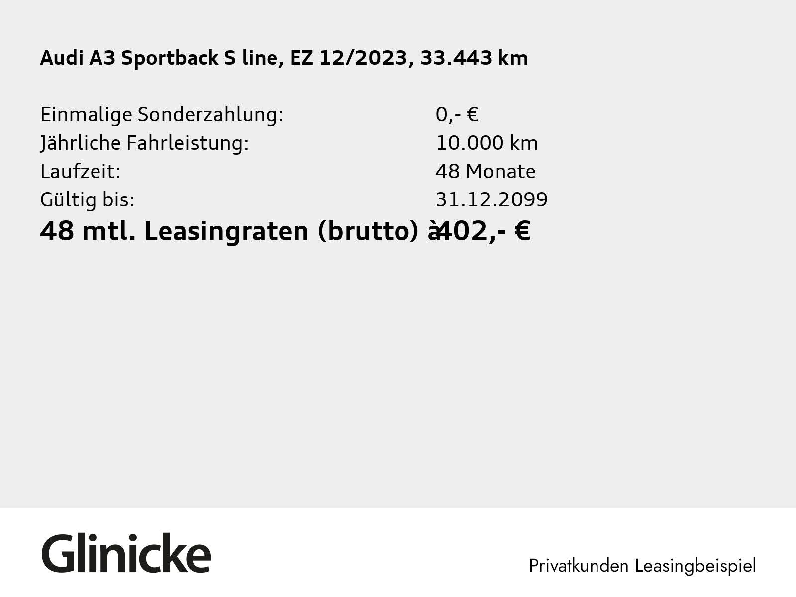 Audi A3 Sportback 30 TFSI LED Navi PDC+ Teilleder