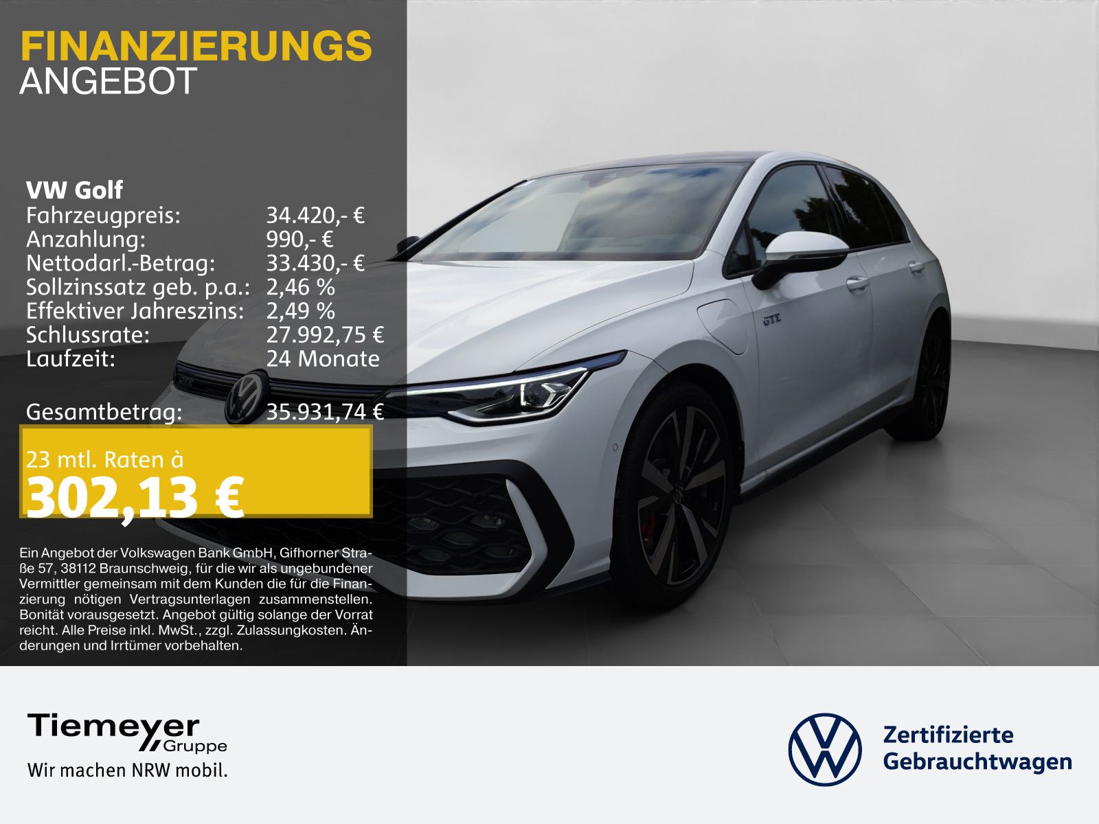 Volkswagen Golf GTE DSG LM18 NAVI KAMERA MATRIX