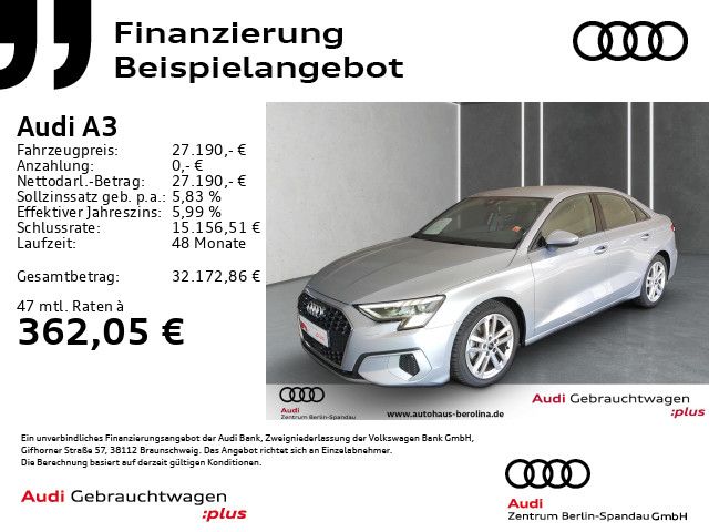 Audi A3 Lim. 35 TFSI Adv. S tronic *MATRIX*NAV+*SHZ*