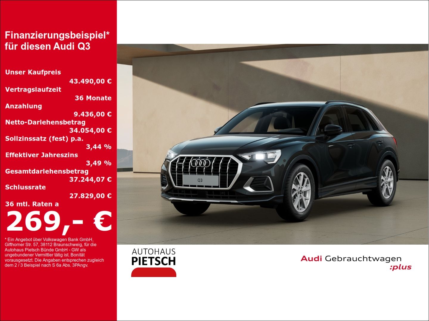 Audi Q3 40 TFSI quattro advanced - Samsaru's Car Outlet