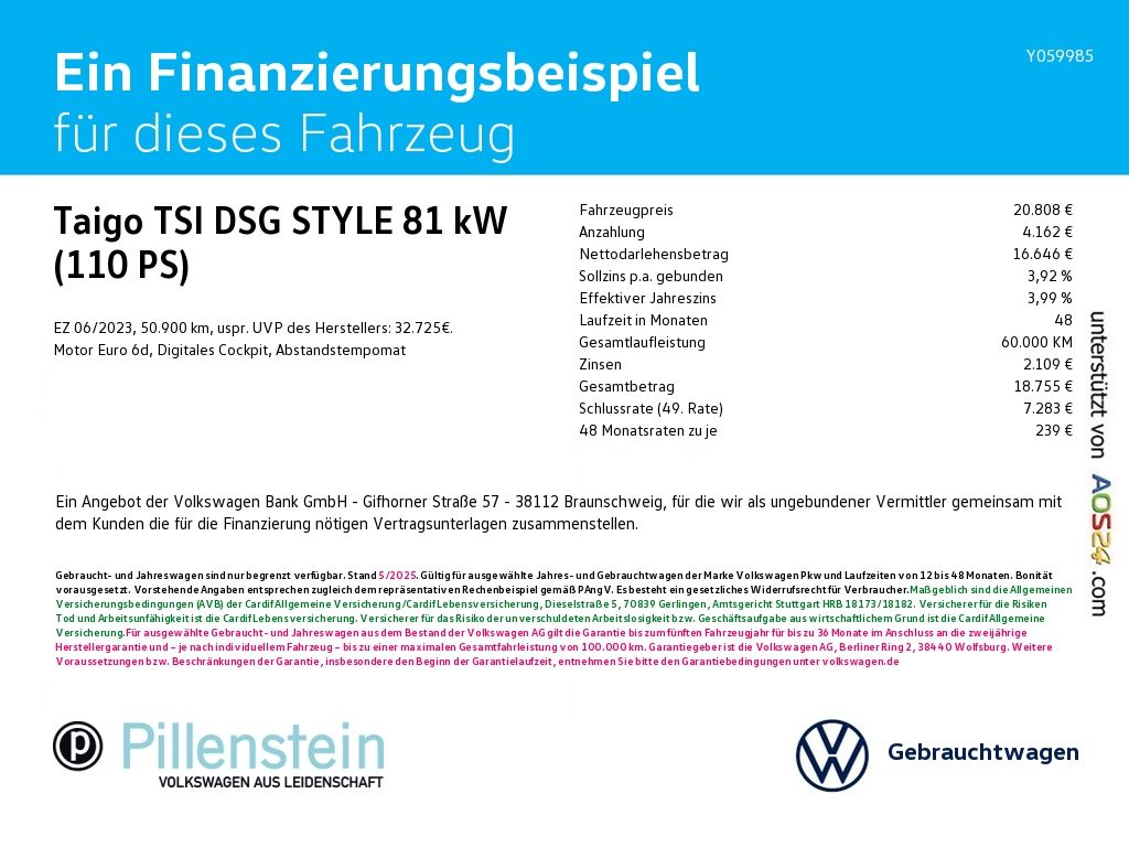 Volkswagen Taigo TSI DSG STYLE - Samsaru's Car Outlet