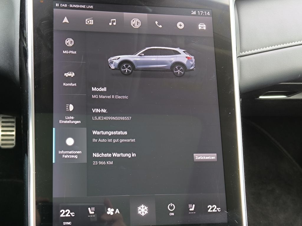 MG Marvel R Luxury*70kW/h*360°*ACC*LED*Service neu