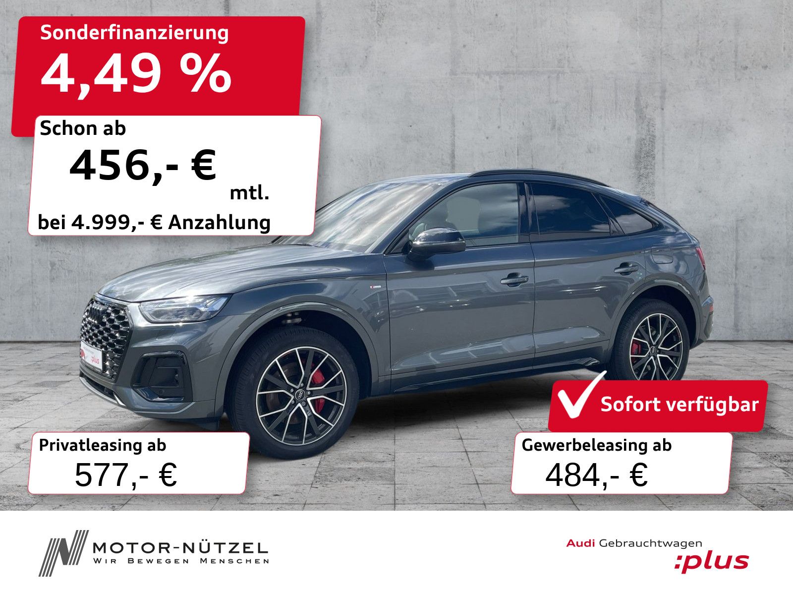 Audi Q5 Sportback 55 TFSI e QU S-LINE MATRIX+HuD+AHK