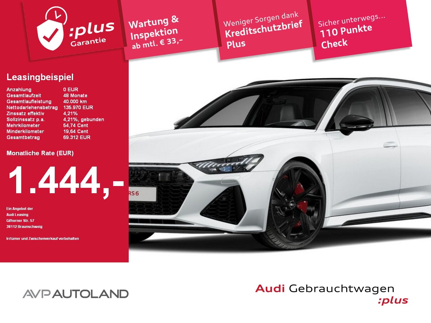 Audi RS6 Avant TFSI quattro performance AHK | PANO