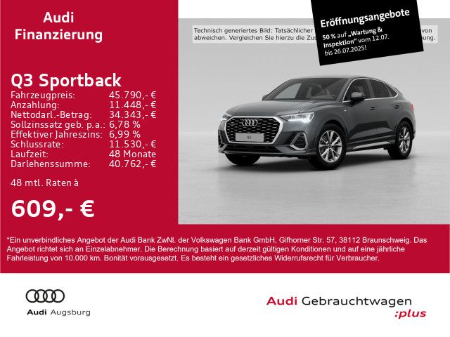Audi Q3 Sportback 40 TDI quattro S line - Samsaru's Car Outlet