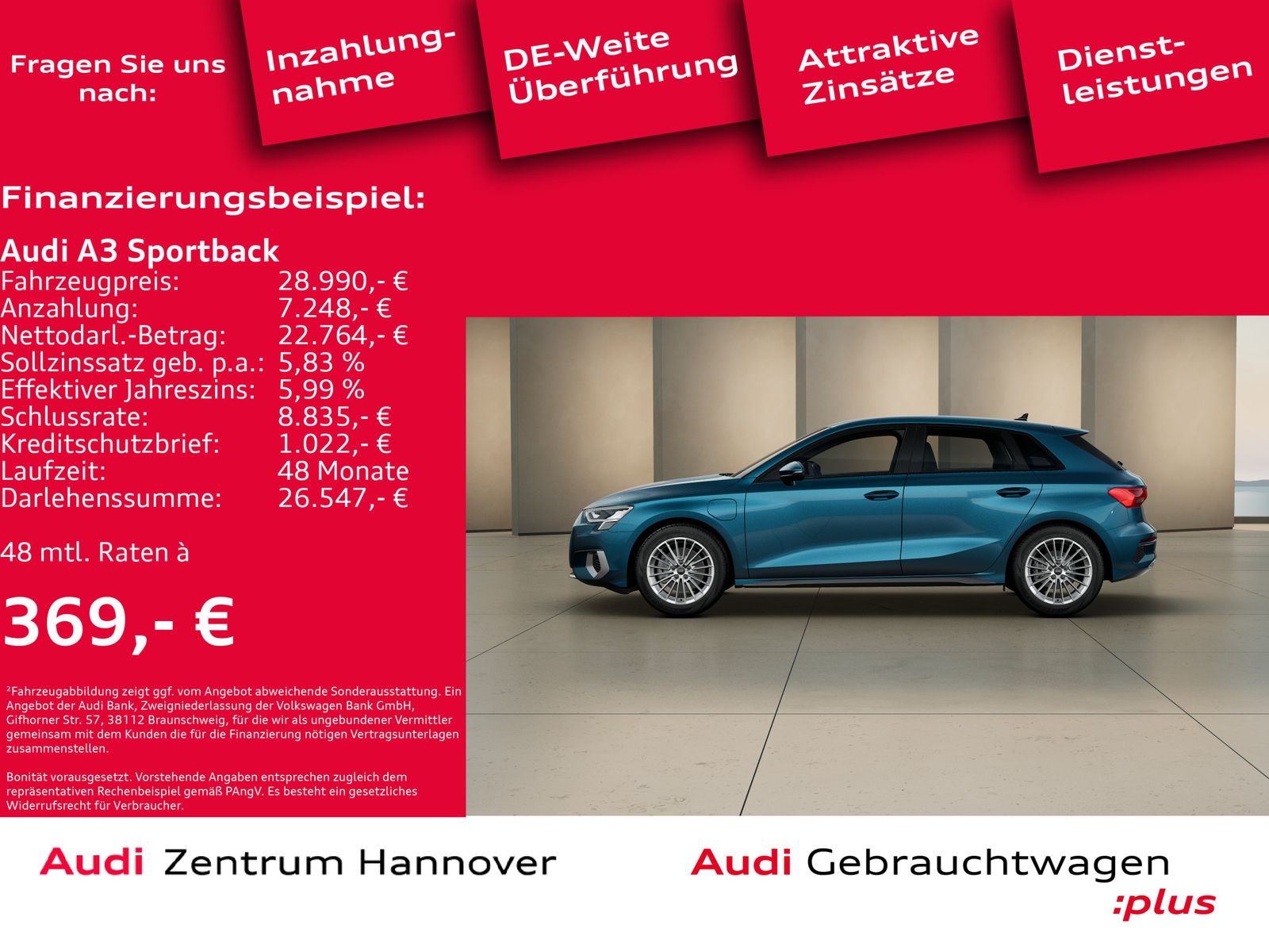 Audi A3 Sportback e-tron 40 TFSIe Advanced - Samsaru's Car Outlet