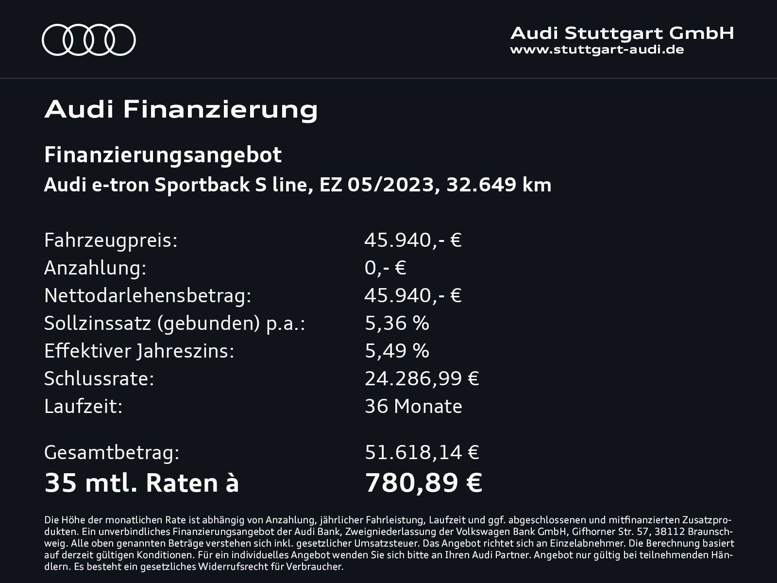 Audi e-tron Sportback 55 quattro S line AHK HUD Pano
