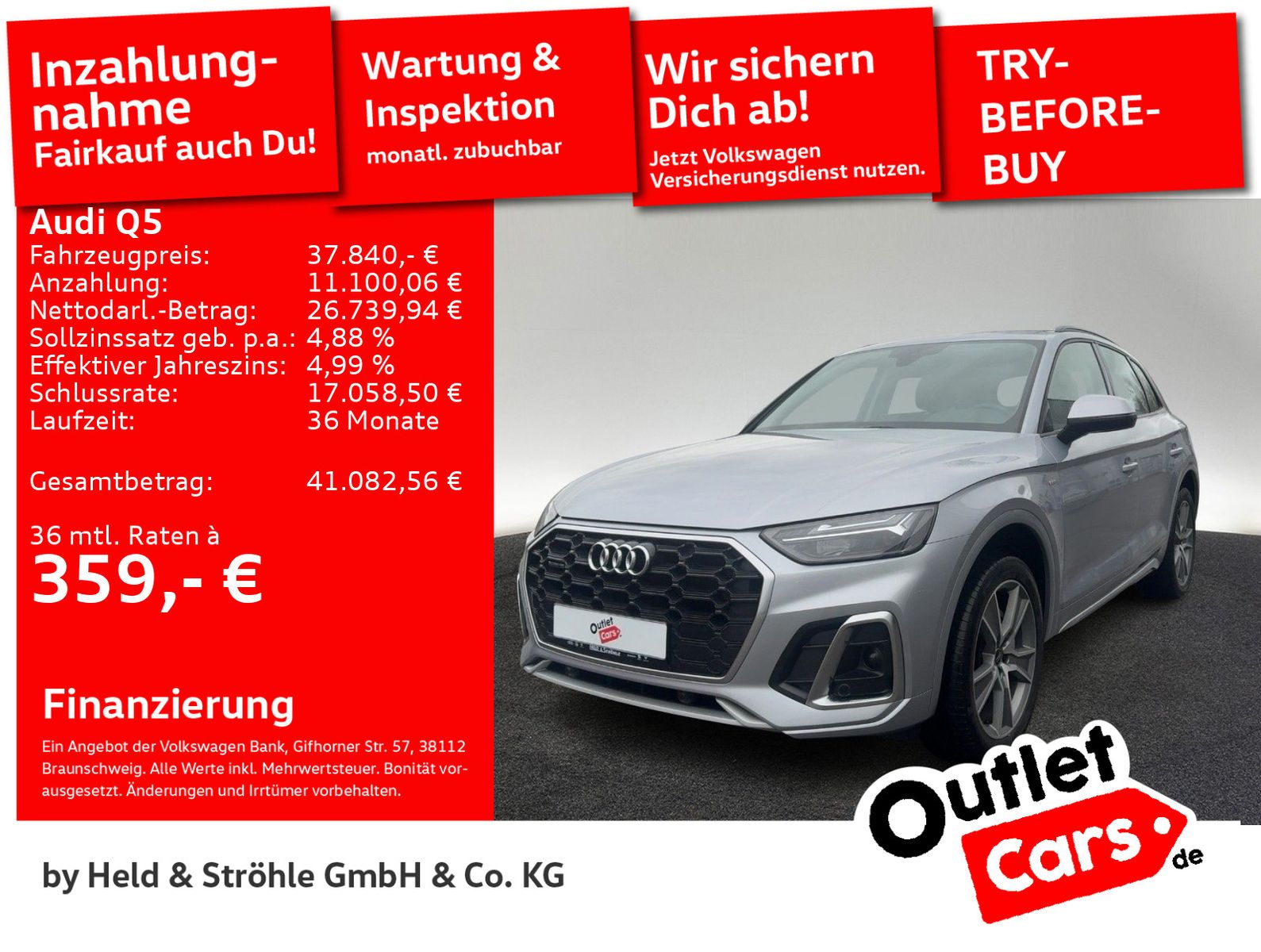 Audi Q5 S line 50 TFSI e qu. AHK NAV+ LED EL.HECKKL.