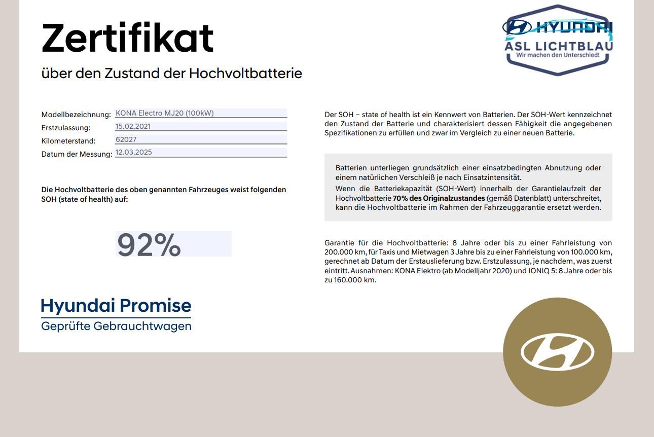 Hyundai KONA Electro ADVANTAGE-Paket - Samsaru's Car Outlet