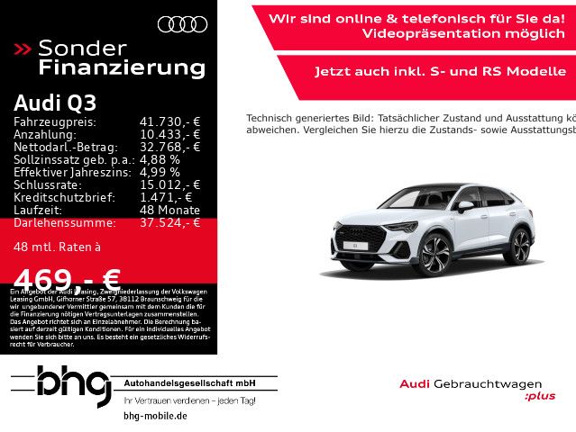 Audi Q3 45 TFSI Sportback quattro S line - Samsaru's Car Outlet