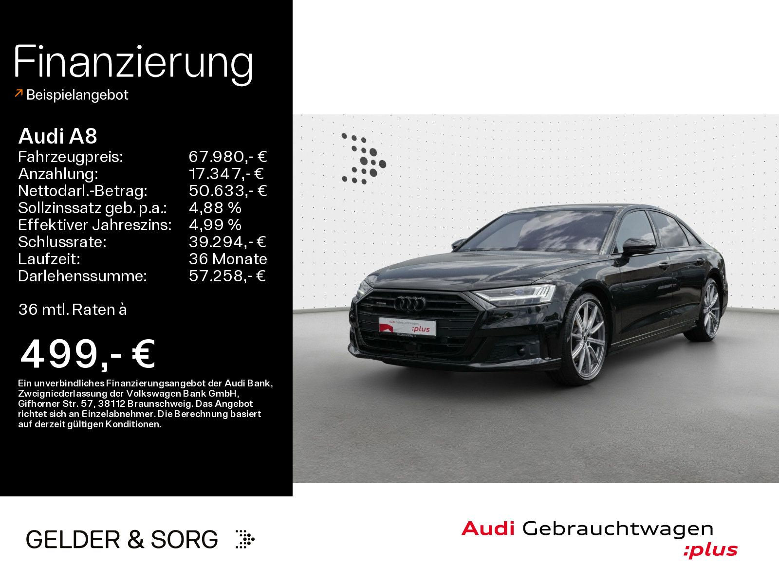 Audi A8 50 TDI B&O advance S Sitze S LINE - Samsaru's Car Outlet
