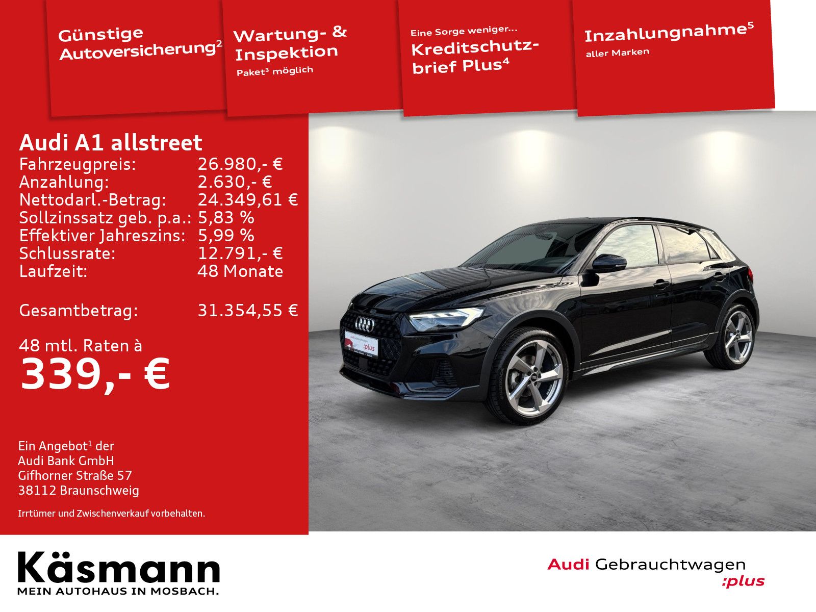 Audi A1 allstreet 35TFSI S line LED NAV ACC SHZ PDC