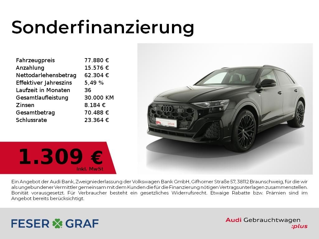 Audi Q8 S line 50 TDI quattro tiptr. Head Up/AHK/Pano