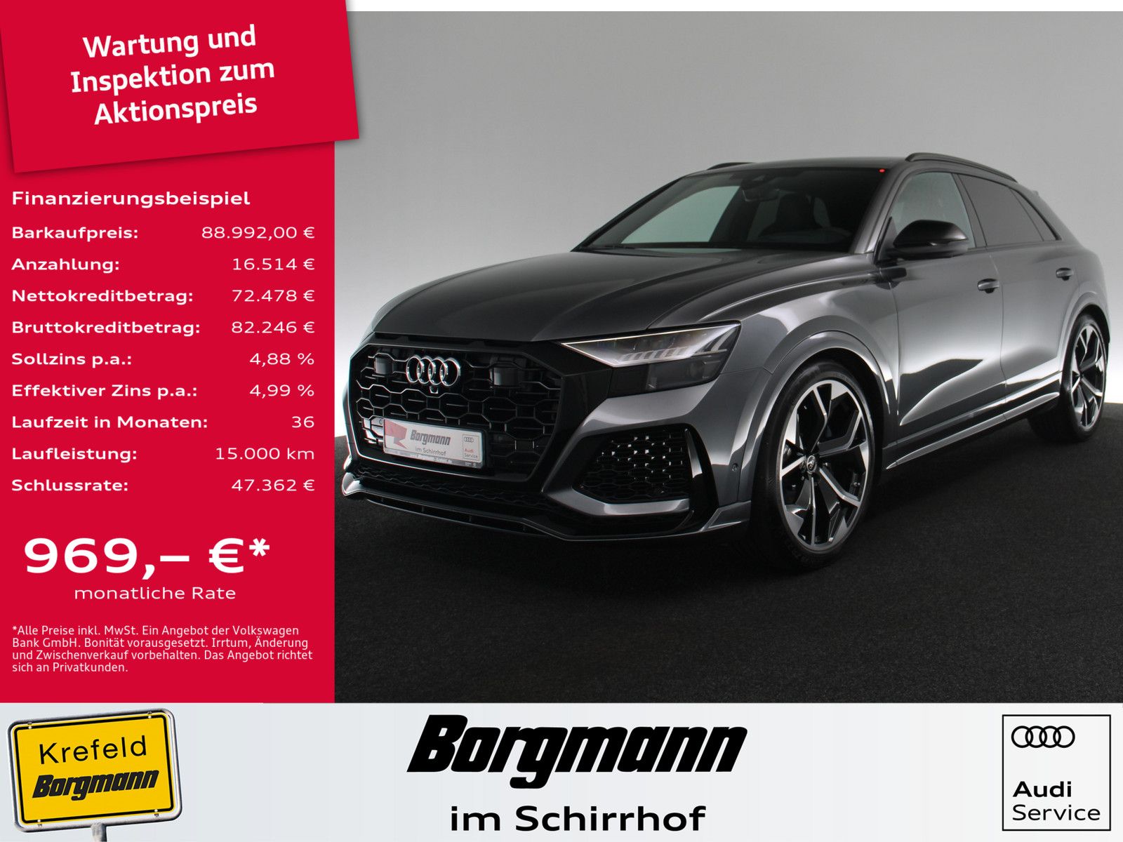Audi RS Q8 quattro AHK 360° MATRIX-LED PANO STANDHZ