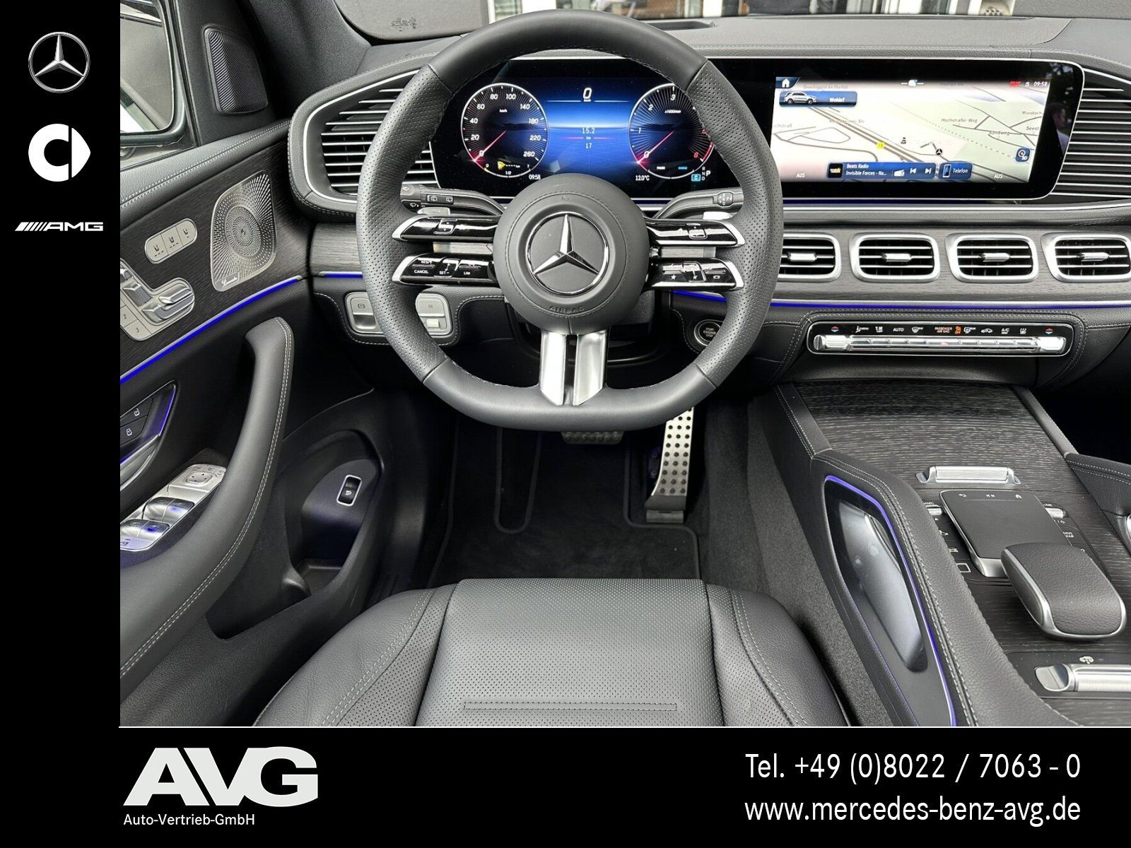 Mercedes-Benz GLE 450 d 4M AMG Pano HuD Stndhzg AHK Air 360°