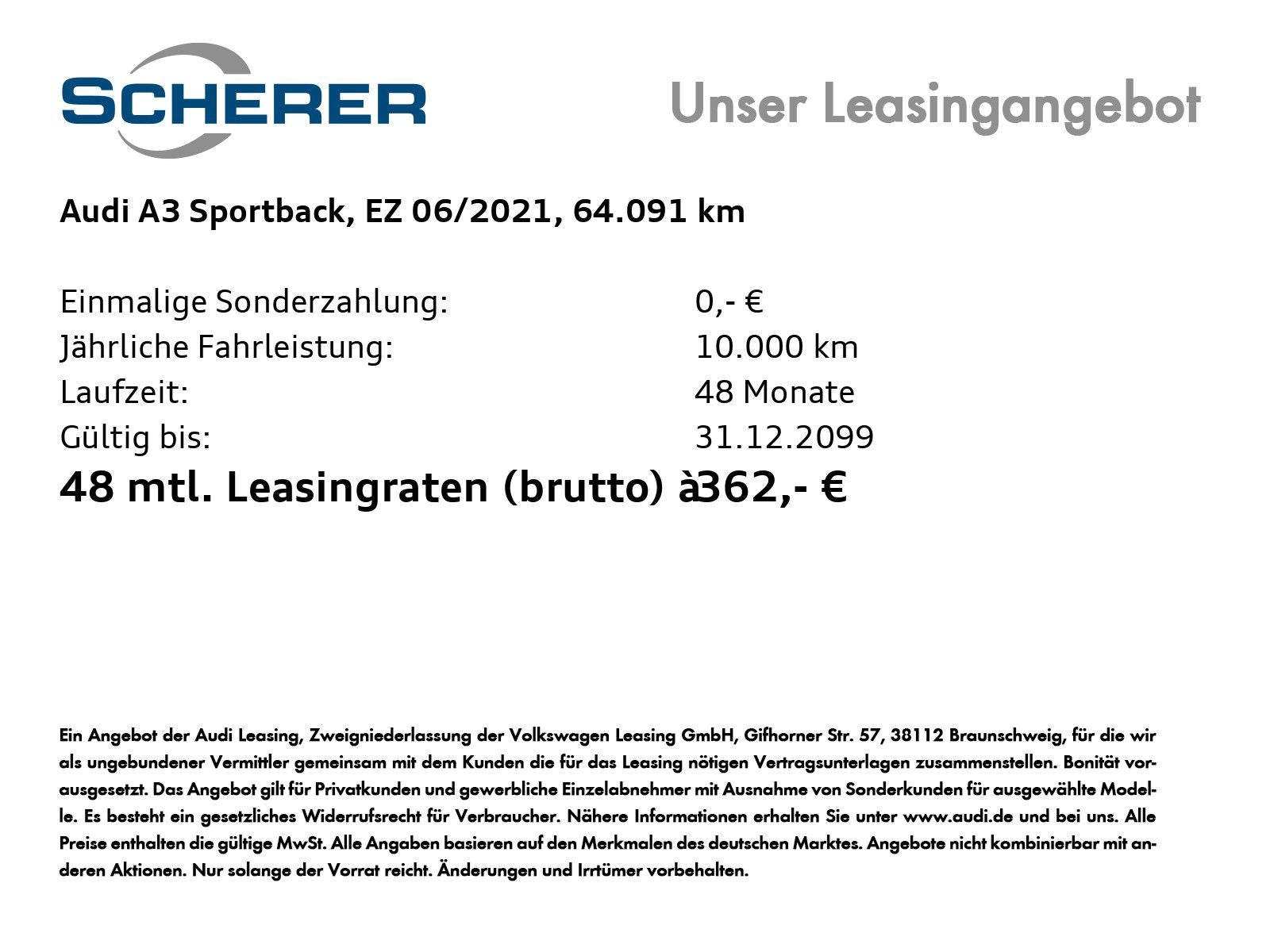 Audi A3 Sportback 40 TFSI e 150(204) kW(PS) S tronic