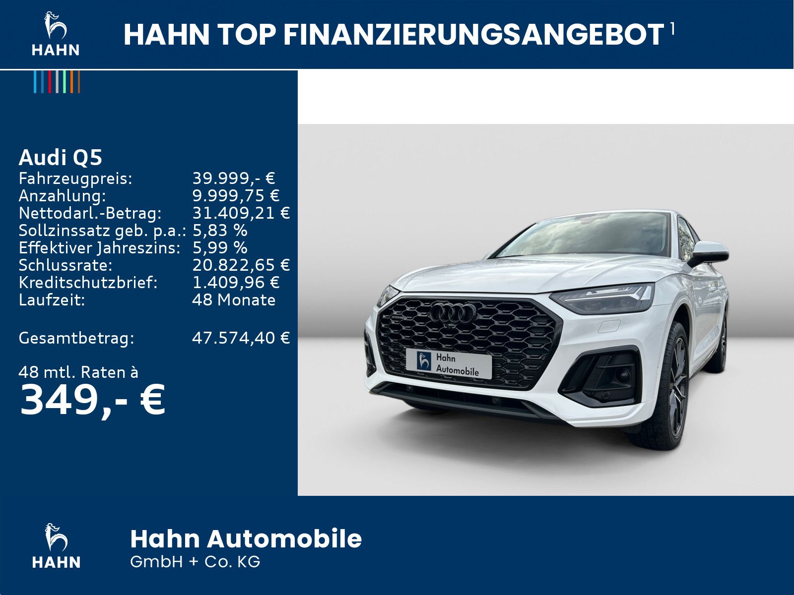 Audi Q5 50Sportback 3.0TDIquattro S line NAV AHK PANO