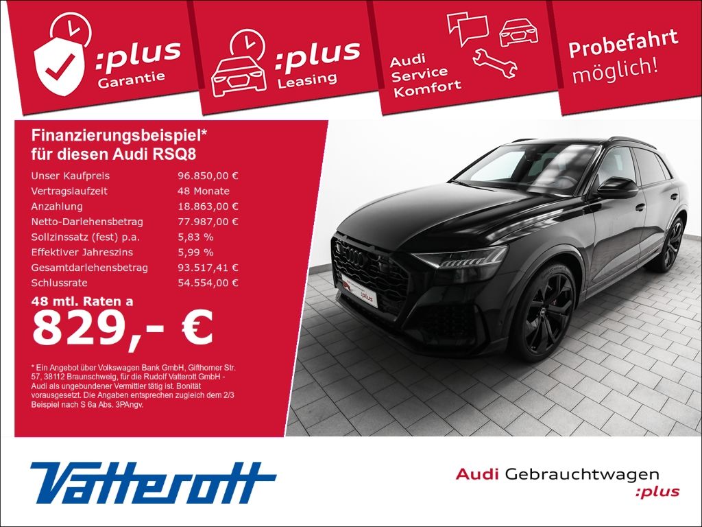 Audi RSQ8 Pano AHK Standheiz B&O HuD RS Sportsitze